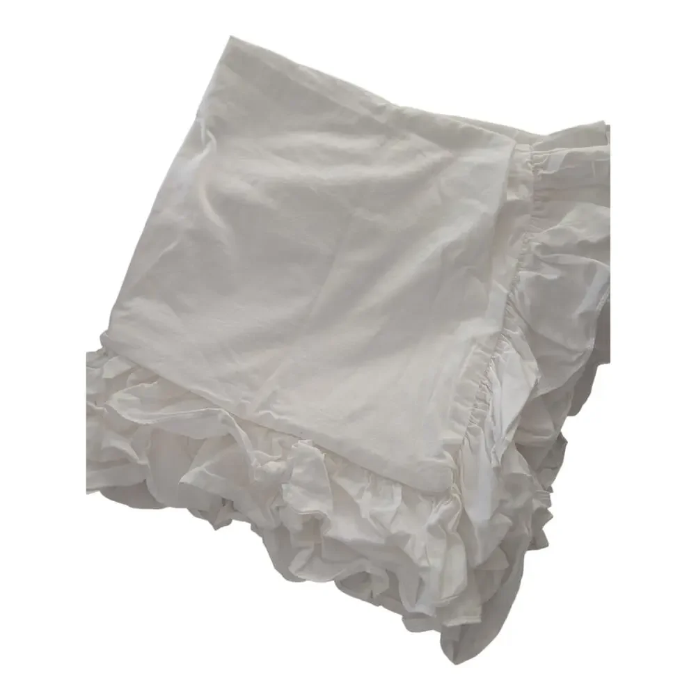 CUSTOM MADE EURO PILLOW SHAMS! 100% FINE COTTON, RUFFLED EDGES, ZIPPER CLOSURE!